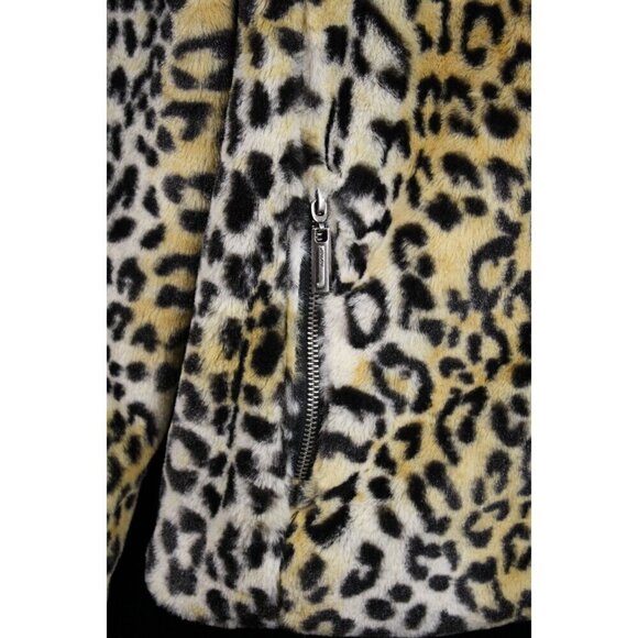 Joujou Leopard Print Faux Fur Jacket M - Picture 2 of 7